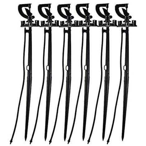Pack 10 Microaspersor de Riego Bailarina Invertida Circular 360º, alcance de 2 a 2,5m con Estaca de 40 cm