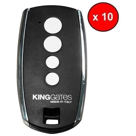 PACK 10 Télécommandes STYLO 4K - KING GATES - Emetteur Radio Rolling Code 433.92 MHz à 4 canaux