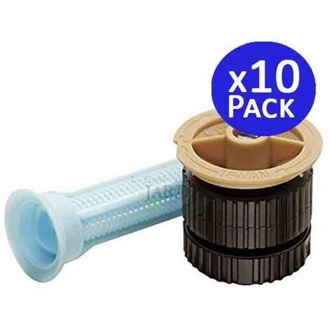 Pack 10 Toberas para difusores Rain Bird 18VAN regulable  Alcance 5,2 metros  Riego uniforme
