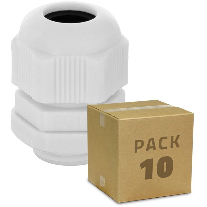 

Pack 10 Unidades Prensaestopa Nylon IP68 Varios Tamaños -
