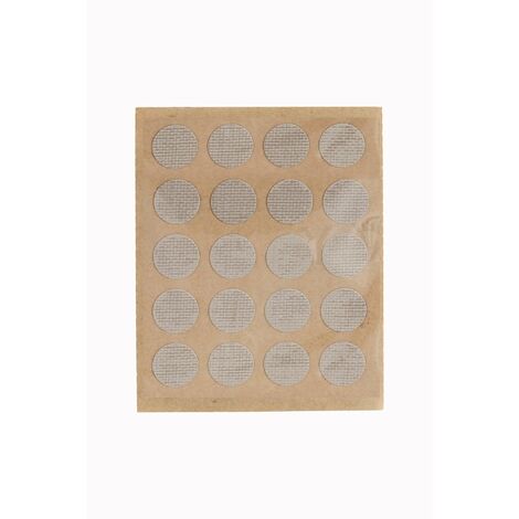 Pack 100 Caches pour Vis Fabriqué en PVC Finition beige 100 unités - talla