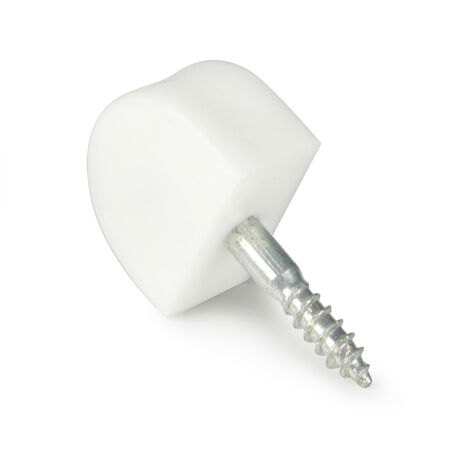 Pack 100 supports de douilles  Fabriqué en plastique  Finition blanche  100 unités - talla