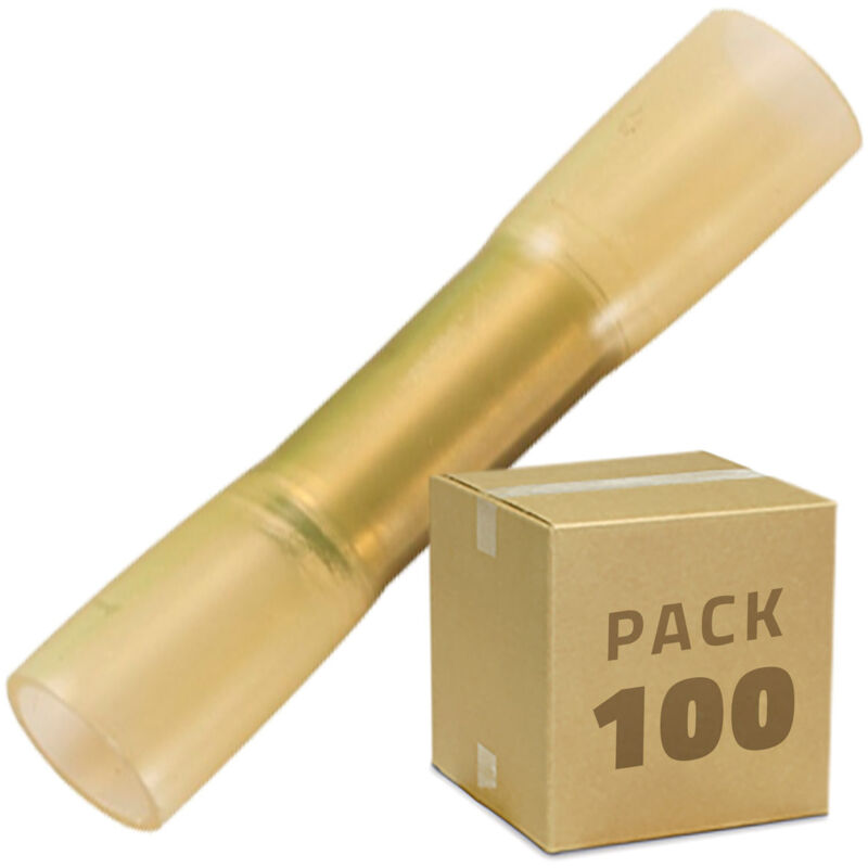 

Efectoled - Pack 100 Unidades Terminal de Empalme Termoretráctil BHT 5 Amarillo - Amarillo