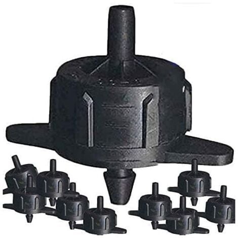 Pack 100 x Gotero autocompensante 4 litros/hora riego desmontable, Suinga