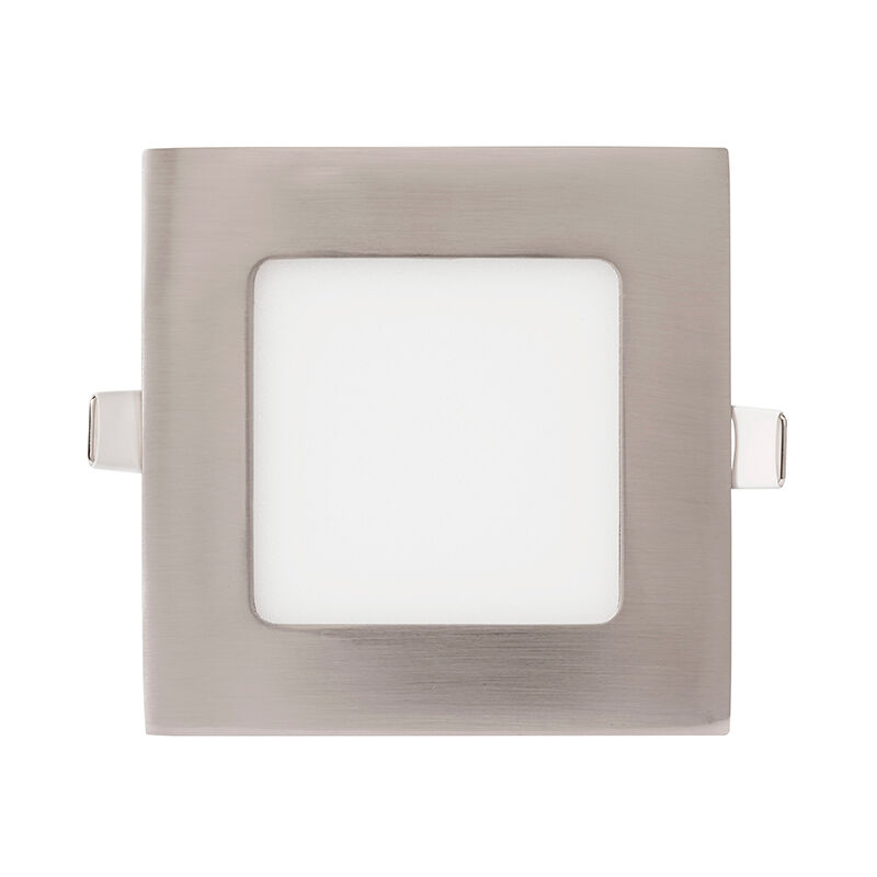 Sulion - Pack 10X Spots Encastrables 6W 4000K Carré Nickel