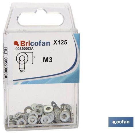 Pack 12 arandelas planas DIN 125 M-8 Z estándar