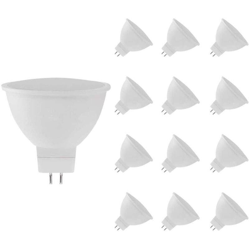 Lot 12 Ampoules LED GU5.3 Spotlight 8W Equi.60W 700lm Raydan Home
