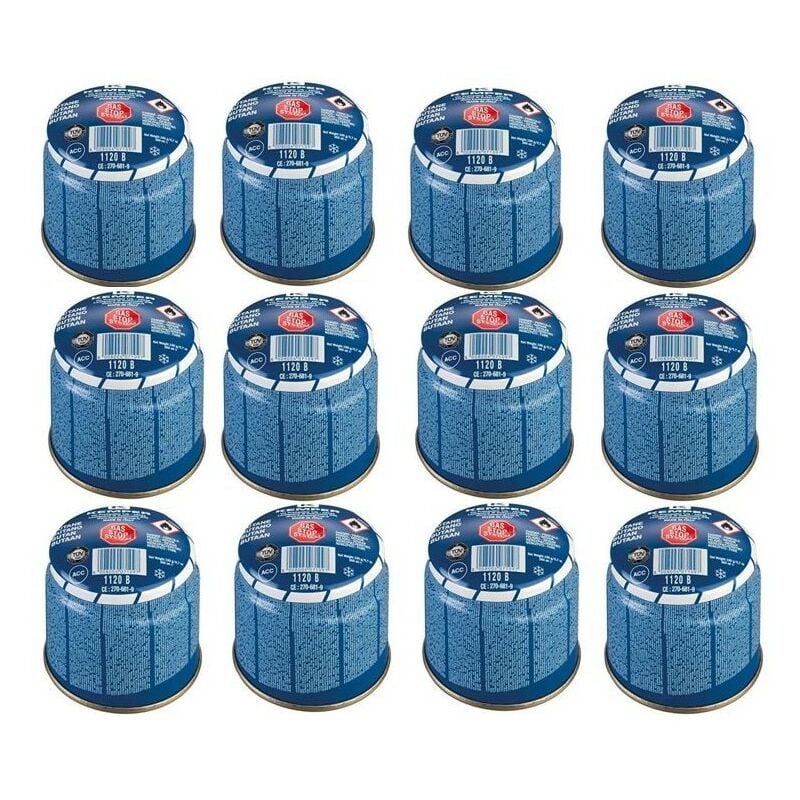 Kemper - Pack de 12 Cartouches de gaz 190g Perçable Butane