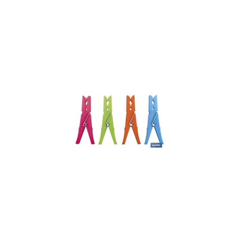 

Pack 12 uds pinzas plÁstico grandes 9cm