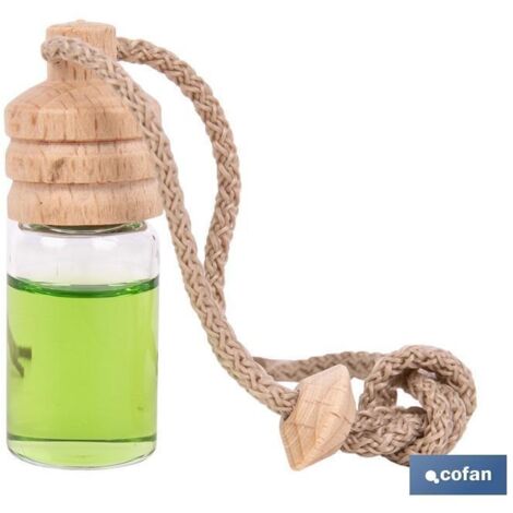 Pack 12 unidades ambientador coche té verde y lima 6 ml