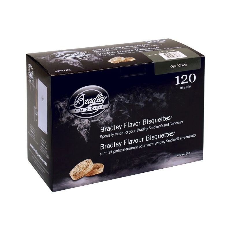 Bradley Smoker - Pack 120 Bisquettes de fumage Chêne