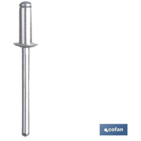 Pack 150 remaches de flor 4.8 x 50 mm para materiales blandos