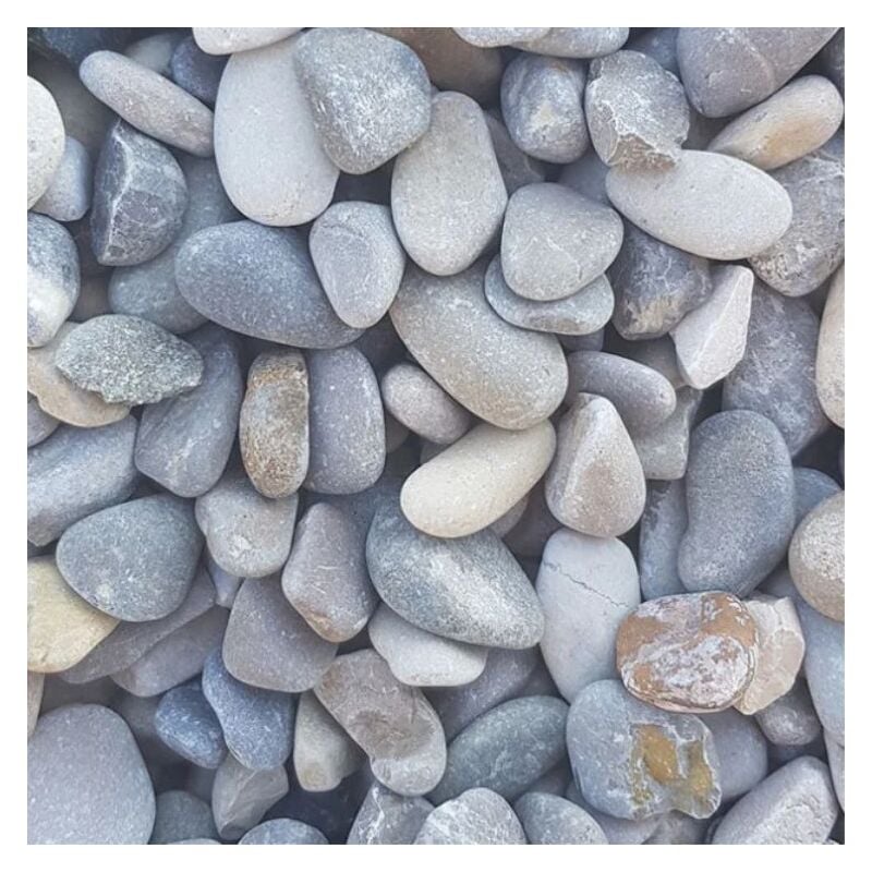 Pack +/- 1,5T (2 X 750 Kg) Galet Roulé Silico-Calcaire Ø 10/20 mm - Livraison STANDARD