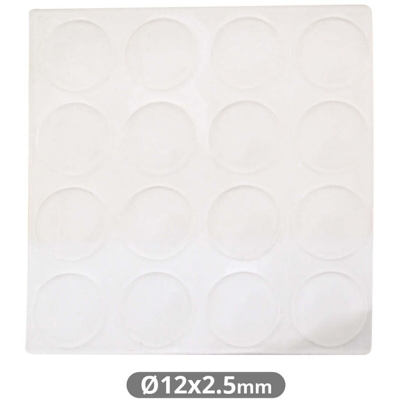 

Pack 16 gotas protectoras adhesivas 2.5mm Ø12mm