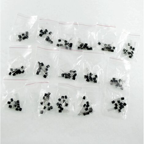 Pack 160 Transistores TO92- 16 modelos diferentes, 10 de cada modelo