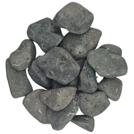 Pack +/- 1T (2 X 500Kg) Galets Noir Pur Ø 30/60 mm - Livraison STANDARD