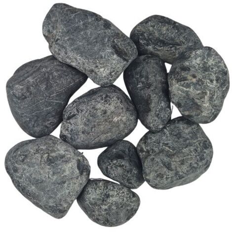 Pack +/- 1T (2 X 500Kg) Galets Noir Pur Ø 70/120 mm - Livraison STANDARD