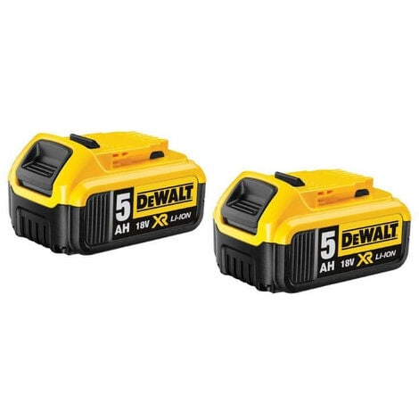 Pack 2 batteries 18V XR Li-Ion 5,0 Ah - DEWALT DCB184P2