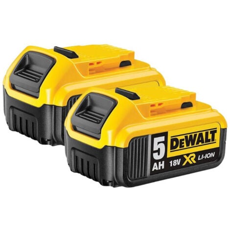 Pack 2 batteries 5,0 Ah 18V DEWALT DCB184-XJ