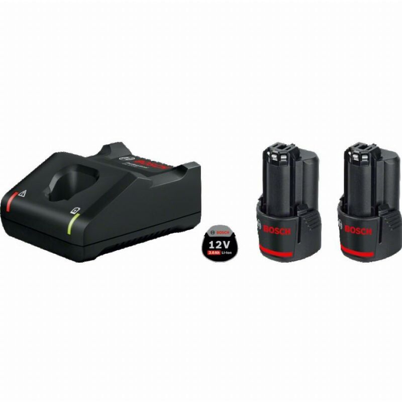 Bosch Akku Starter-Set: 2 x GBA 12 Volt 3,0 Ah und GAL 12V-40