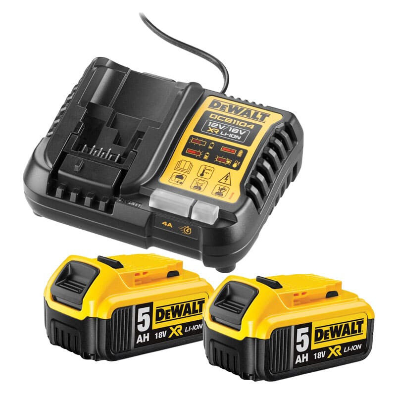 Power Set DeWALT DCB1104P2 (2 x 5,0 Ah DCB1104)