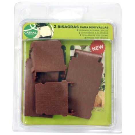 PACK 2 BISAGRAS CLICKFENCE MARRON NORTENE