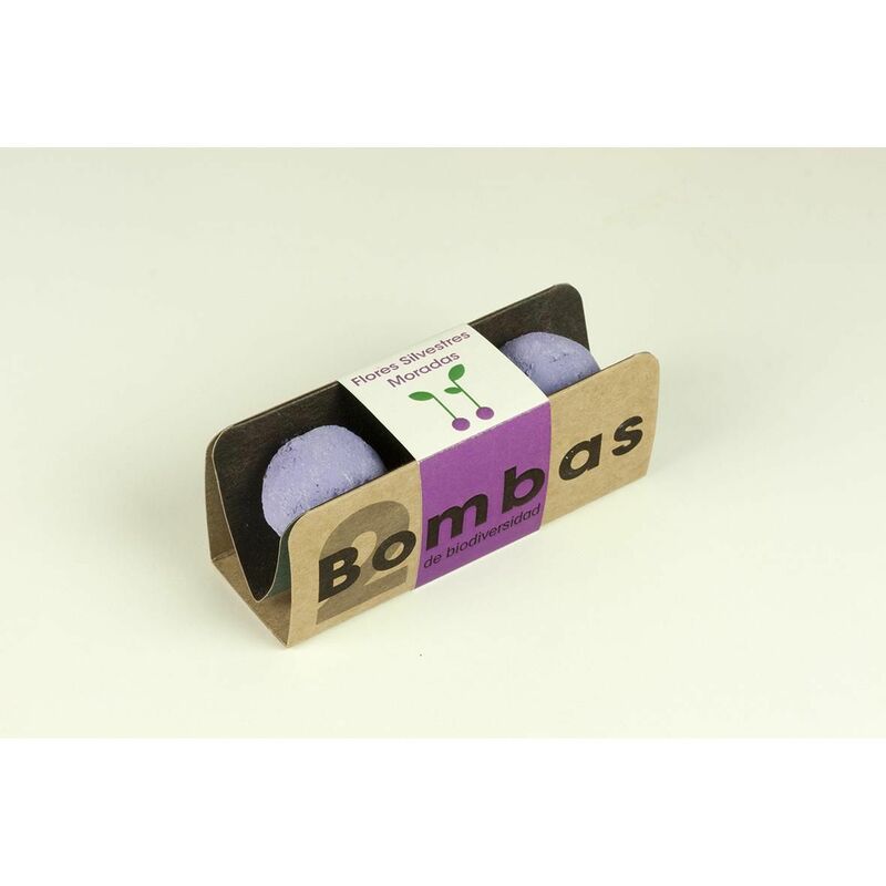 

Pack 2 Bombas de semillas Flores Silvestres Moradas