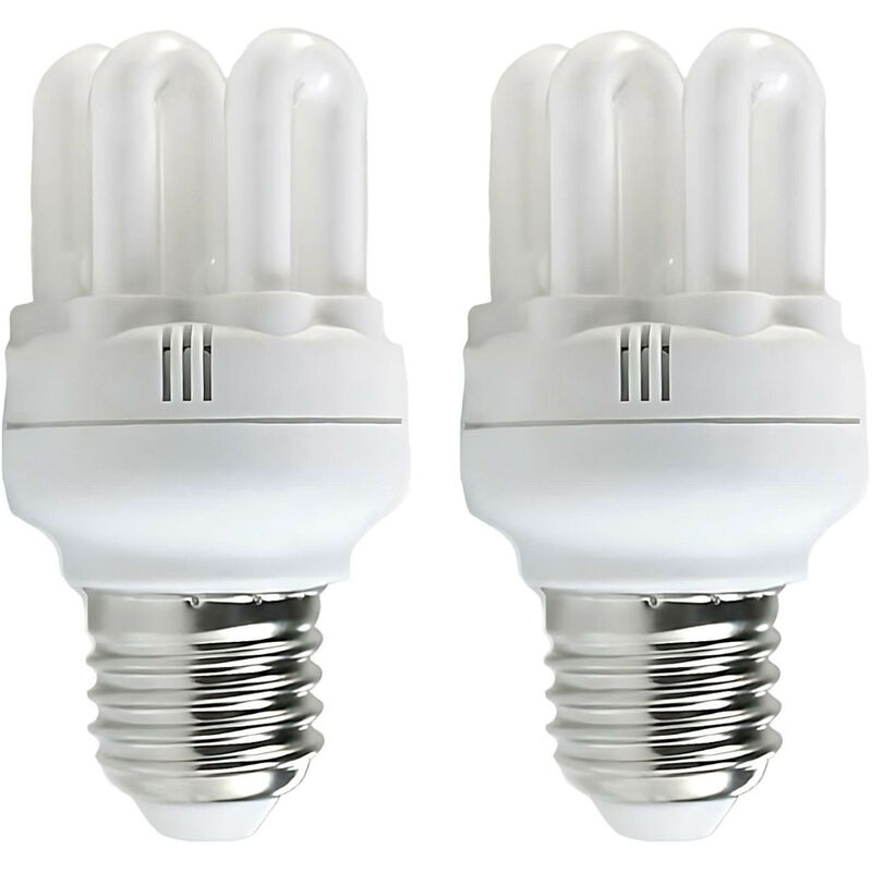 

Pack 2 Bombillas CFL Bajo Consumo Mini 6U E27 11W 605lm 2700K Merylux