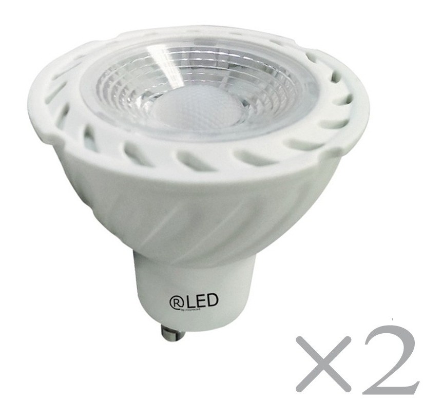 

Pack 2 bombillas LED luz cálida (7W)