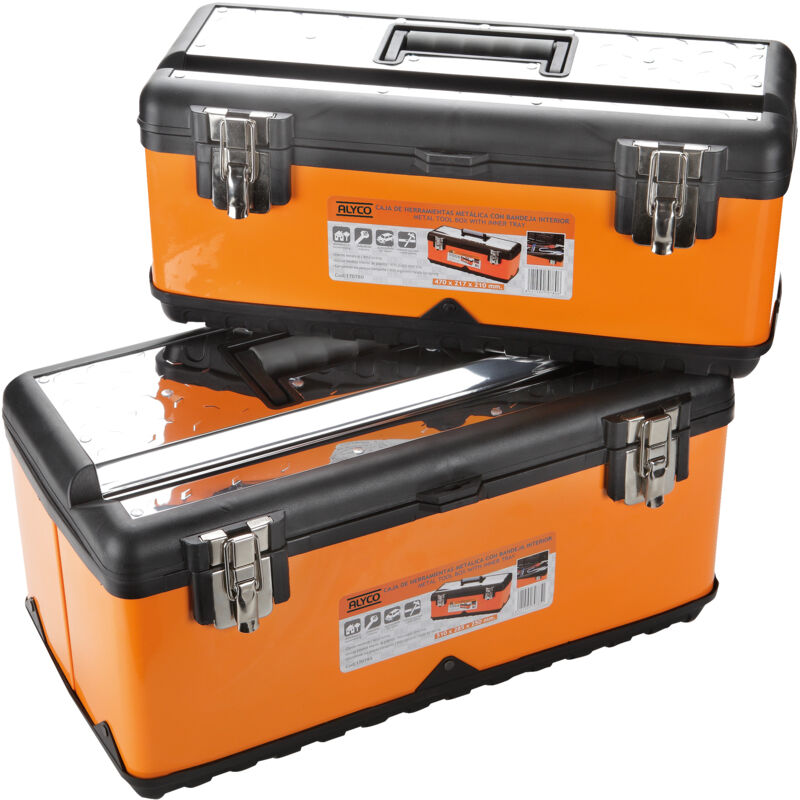 Pack 2 Cajas metálicas Alyco orange Alyco