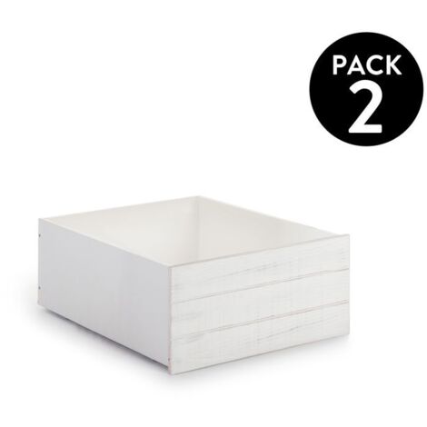 Pack 2 cajones Iliada Blanco - Vintage White (ancho) x 33,5cm (alto)