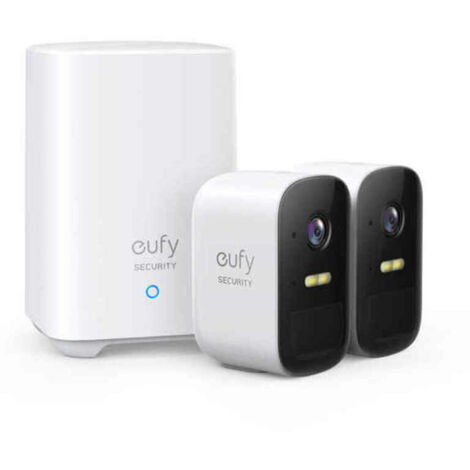 Pack 2 Cámaras de Videovigilancia Eufy EufyCam 2C/ 135º/ Visión Nocturna/ Control desde APP