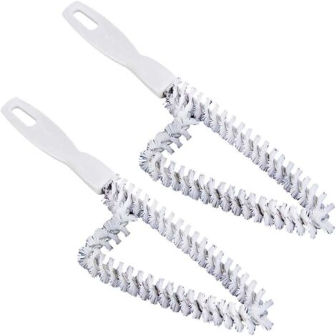 Pack 2 cepillos triangulares blancos para huecos puertas y ventanas – Limpieza profunda hogar y oficina