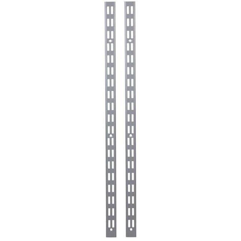 Cofan - pack 2 cremalleras pared para estanterías 1080x30x25 mm