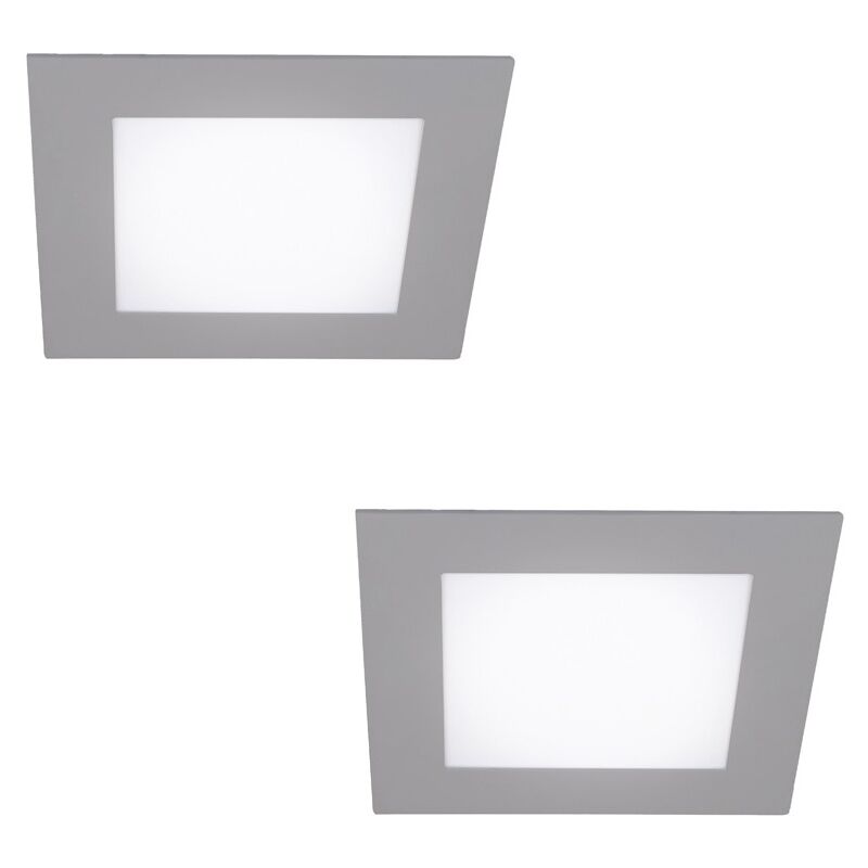 

Wonderlamp - Pack 2 downlights LED gris (18W)