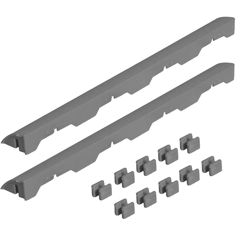 Wellhome - Pack 2 Enchères de 39x4.5x2.5 cm pour la finition de sol Easy Blackboard