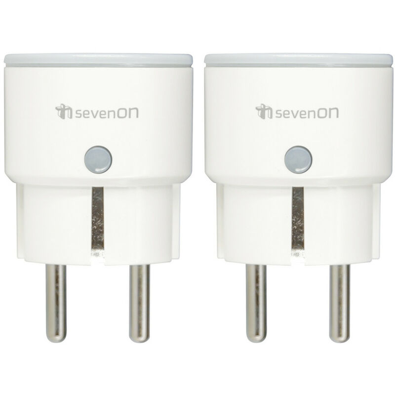 

Pack 2 Enchufes Inteligentes WiFi Compacto control vía Smartphone/APP 7hSevenOn Home