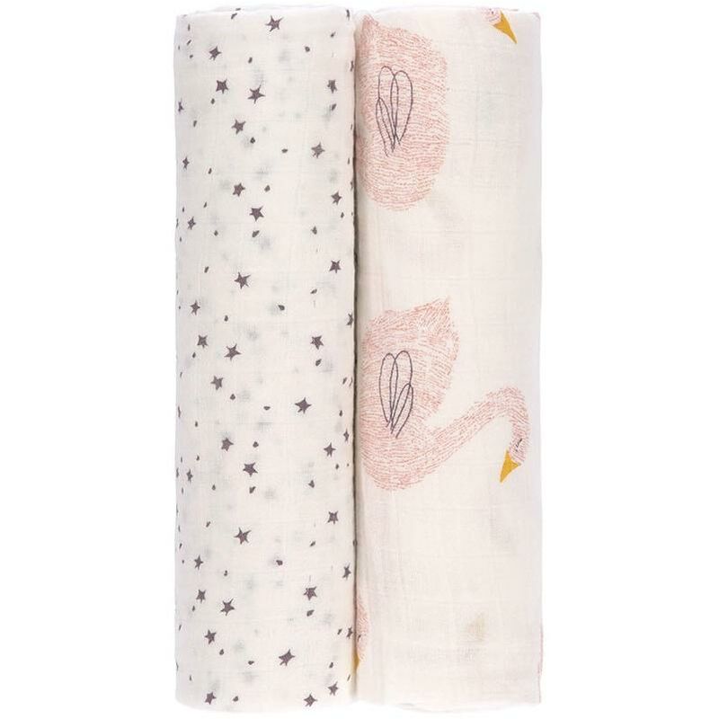 

Pack 2 muselina XL animals cisne Lässig