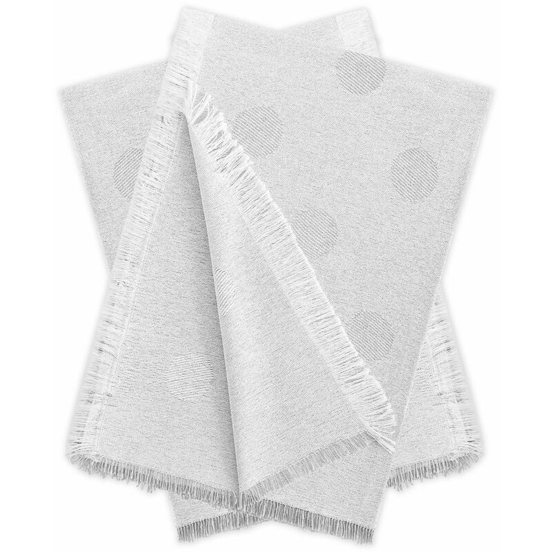 

Pack 2 Plaids Multiusos Lunares Gris Claro 230x260 cm