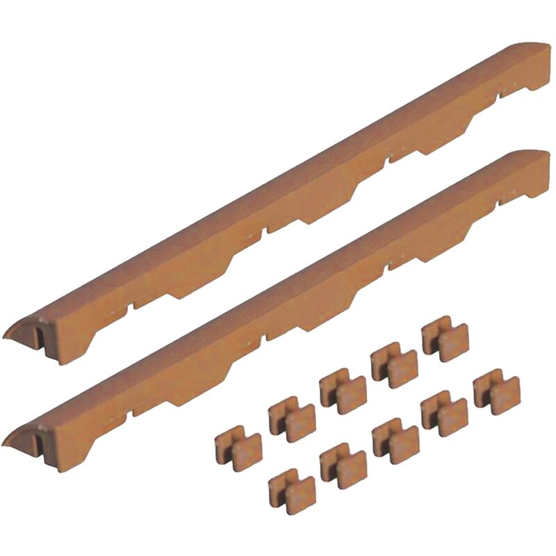 

Wellhome - Pack 2 remates de 39x4,5x2,5 cm para finalización suelo EASY Terracota