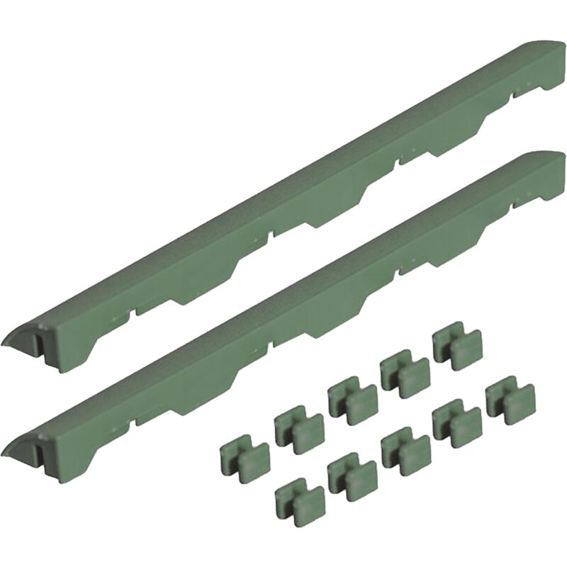 

Wellhome - Pack 2 remates de 39x4,5x2,5 cm para finalización suelo EASY Verde