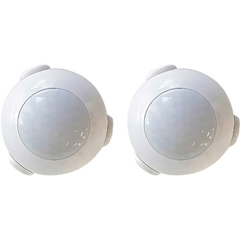 Pack 2 Sensores de Movimiento WiFi con Aviso vía Smartphone/APP , 7hSevenOn Home , Detector de Movimientos WiFi Inalámbrico , Compatible con iOS y Android , Color Blanco , 2 Años de Garantía