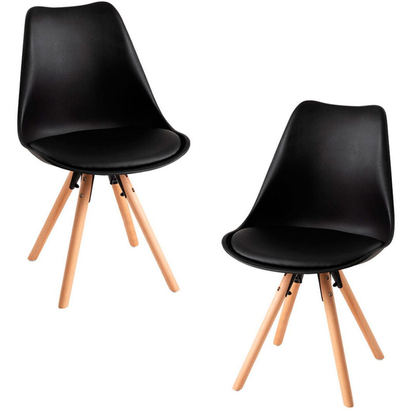 

Packs Sillas Comedor - Pack 2 Sillas Bonik Basic - Negro