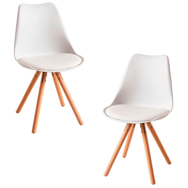 

Packs Sillas Comedor - Pack 2 Sillas Bonik Basic - Blanco
