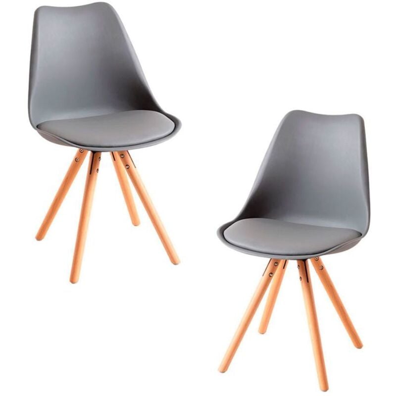 

Packs Sillas Comedor - Pack 2 Sillas Bonik Basic - Gris