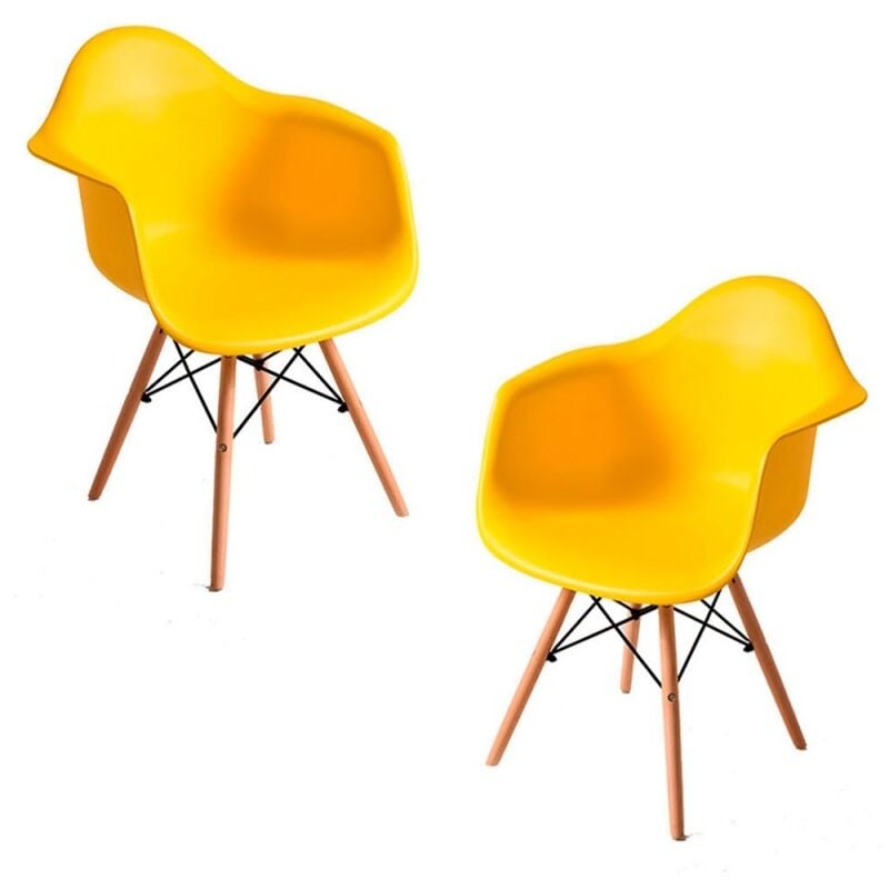 

Packs Sillas Comedor - Pack 2 Sillas Dau - Amarillo