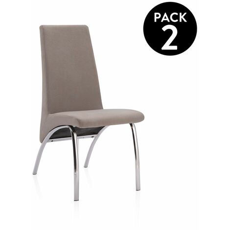 Pack 2 sillas de comedor Lise Tex Marengo 61cm (ancho) x 95cm (alto)