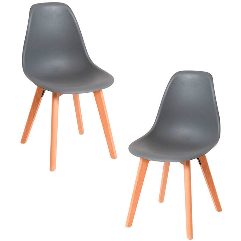 

Packs Sillas Comedor - Pack 2 Sillas Kelen - Gris oscuro