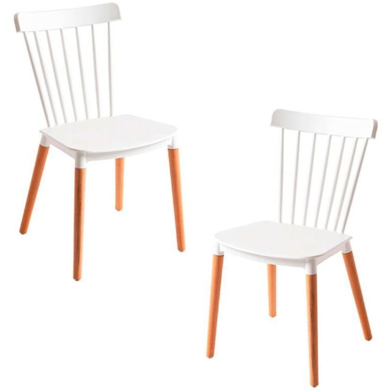 

Packs Sillas Comedor - Pack 2 Sillas Leka - Blanco