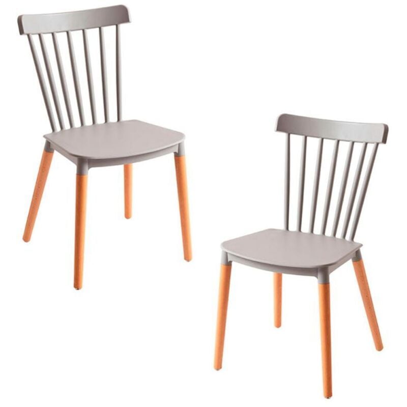 

Packs Sillas Comedor - Pack 2 Sillas Leka - Gris